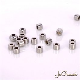 Korálka - valček 3x2mm CHIRURGICKÁ OCEĽ, 10ks (CH1274)